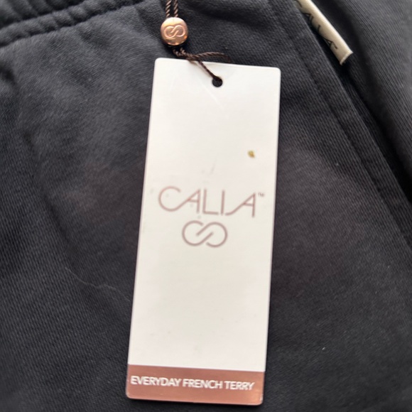 NWTs Calia by Carrie Underwood High Rise French Terry shorts size XLarge - black - Picture 5 of 6